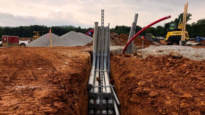 In-ground feeder & site distribution, Atlanta, GA
